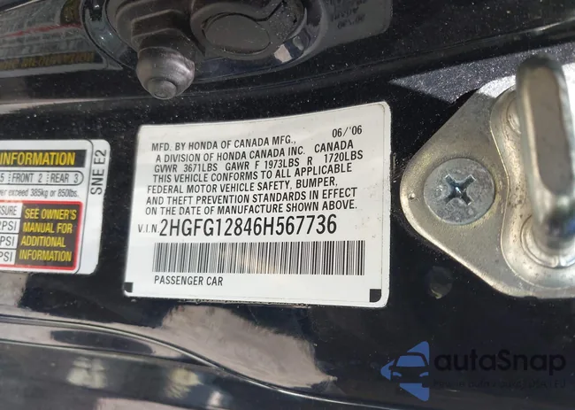 2HGFG12846H567736: 43193778