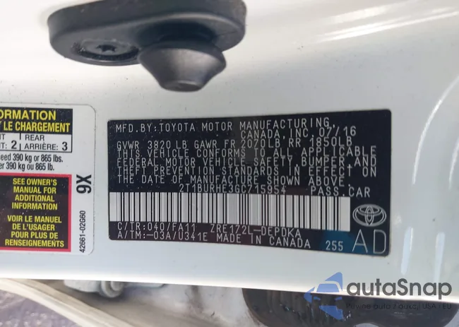 2T1BURHE3GC715954: 43193807