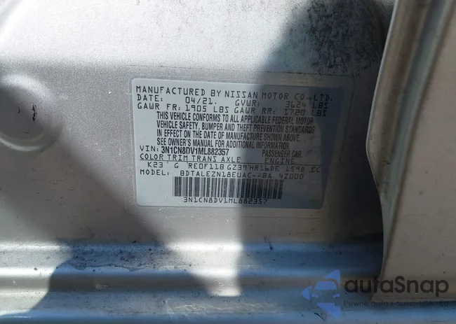 3N1CN8DV1ML882357: 43195162