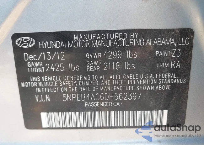 5NPEB4AC6DH662397: 43195227