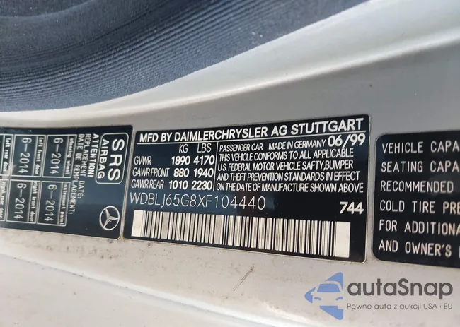 WDBLJ65G8XF104440: 43195302