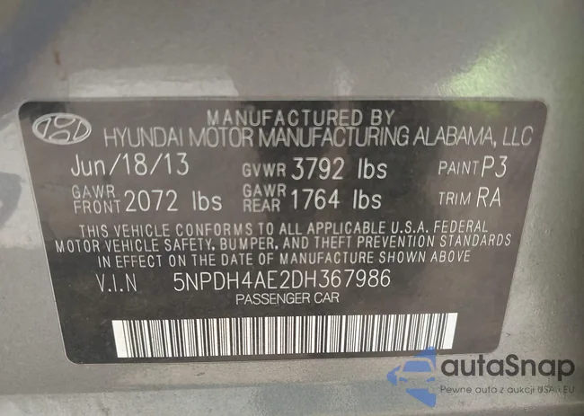 5NPDH4AE2DH367986: 43195383