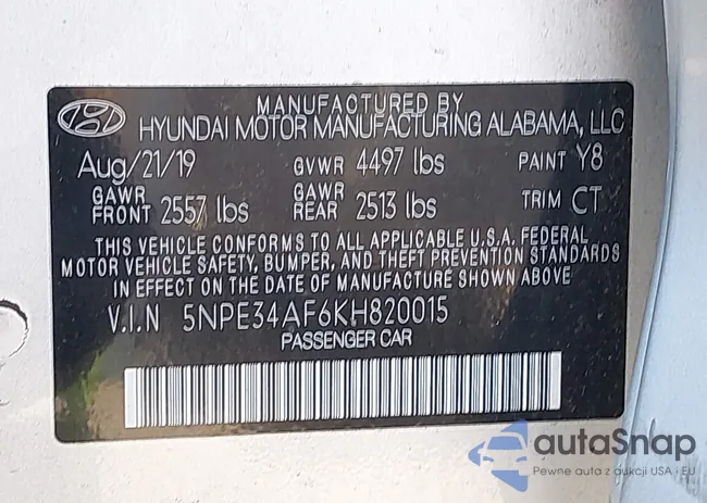 5NPE34AF6KH820015: 43195412