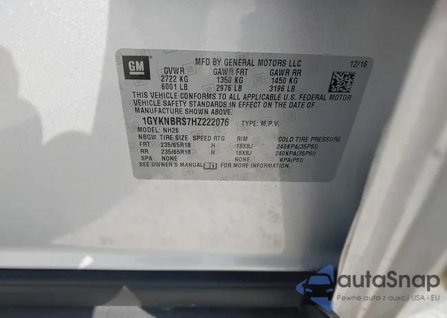 1GYKNBRS7HZ222076: 43195472