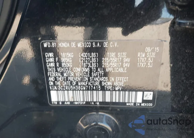 3CZRU5H36GM717415: 43195543