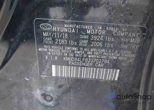 KMHD84LF8JU702784: 43194574