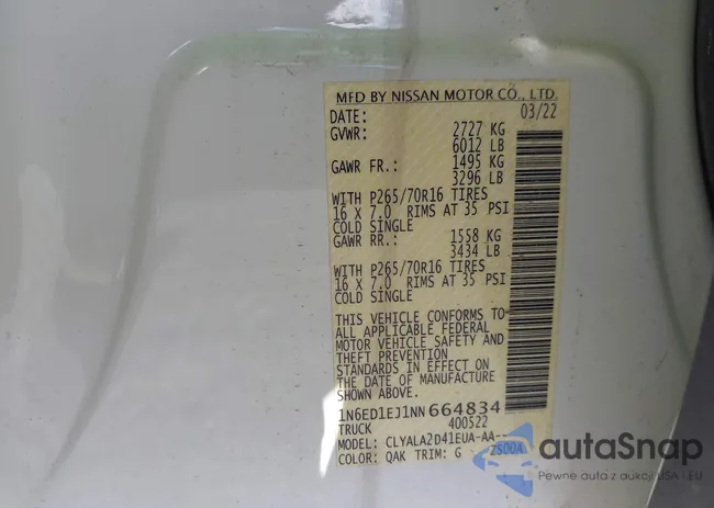 1N6ED1EJ1NN664834: 43194696