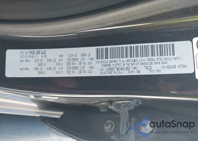 1C6RREFT8KN601052: 43194745