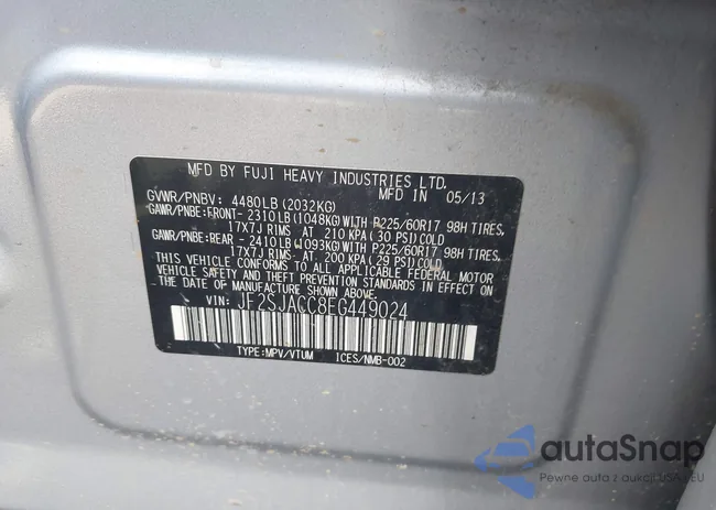 JF2SJACC8EG449024: 43194791