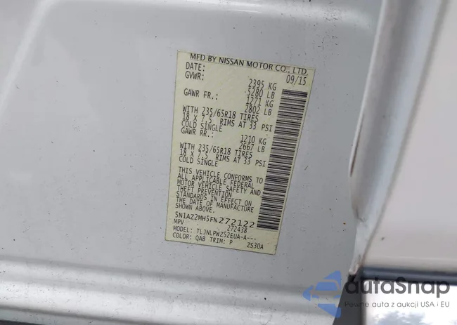 5N1AZ2MH5FN272122: 43194855