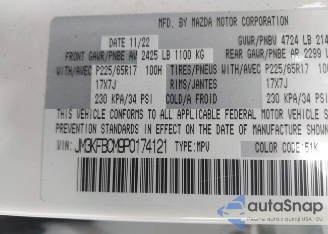 JM3KFBCM9P0174121: 43195974