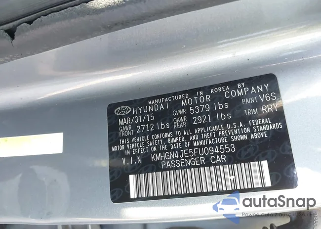 KMHGN4JE5FU094553: 43196095