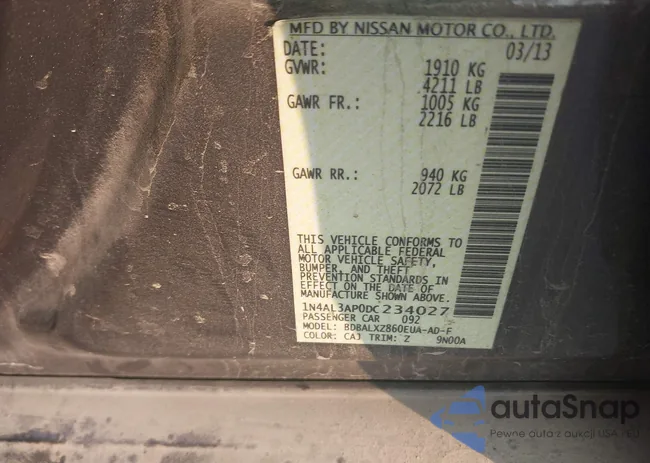 1N4AL3AP0DC234027: 43196243