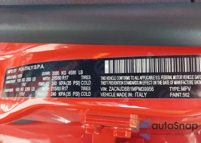 ZACNJDBB1MPM39956: 43196339