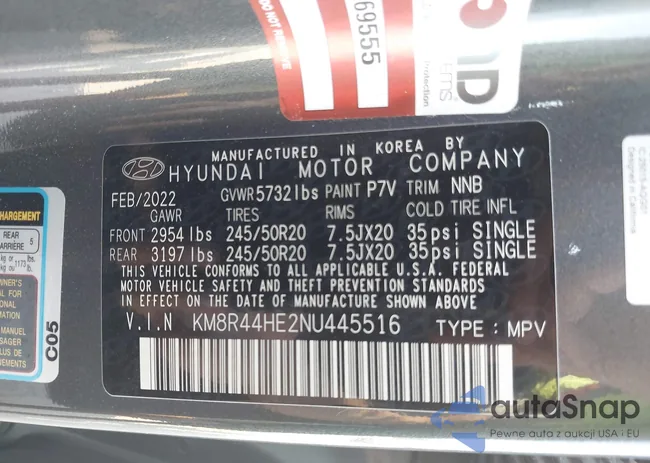 KM8R44HE2NU445516: 43196362