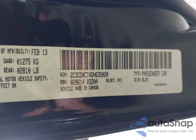 2C3CDXCT4DH635020: 43196410