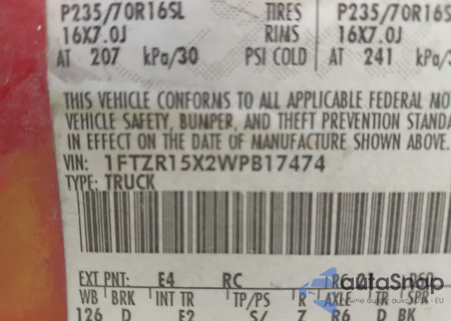 1FTZR15X2WPB17474: 43196488