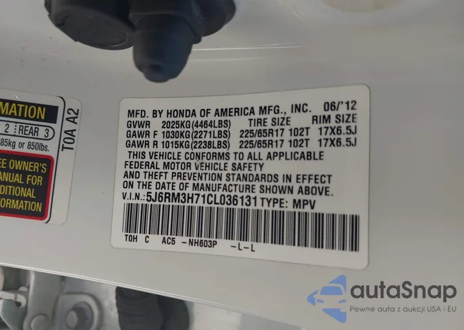 5J6RM3H71CL036131: 43195657