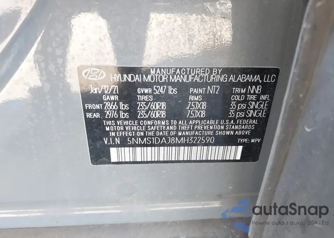 5NMS1DAJ8MH322590: 43195943