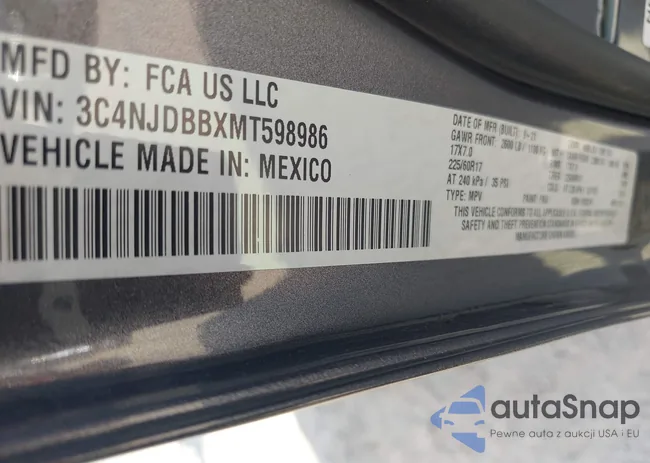 3C4NJDBBXMT598986: 43197008