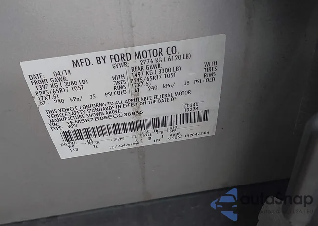 1FM5K7B85EGC38965: 43197023