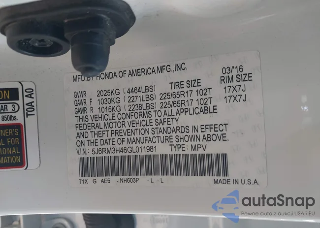 5J6RM3H46GL011981: 43197108