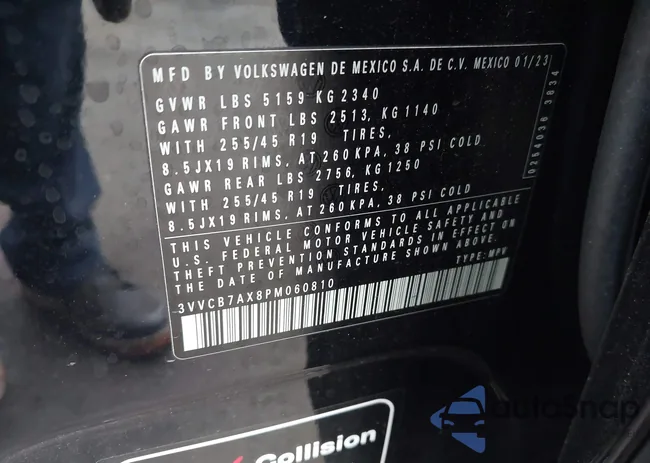 3VVCB7AX8PM060810: 43197230