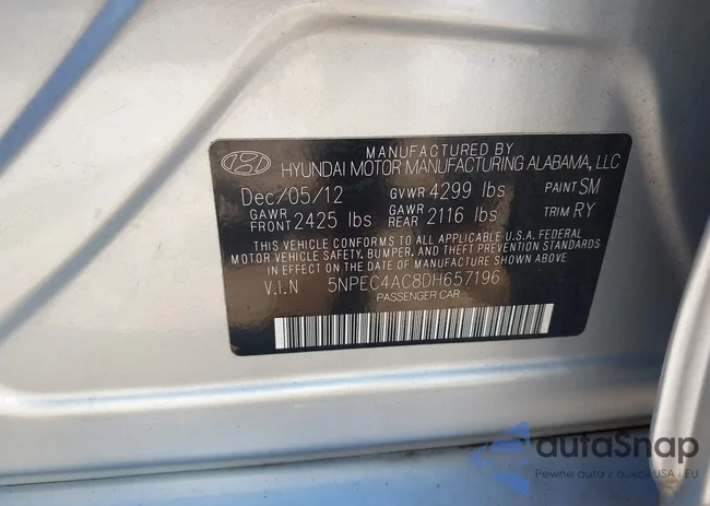 5NPEC4AC8DH657196: 43197396