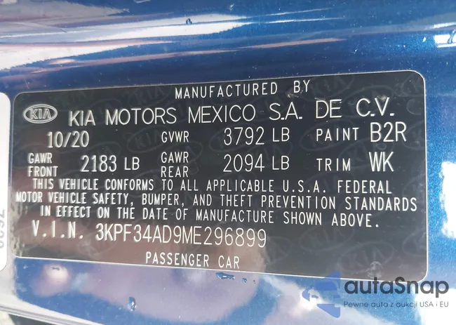 3KPF34AD9ME296899: 43197428