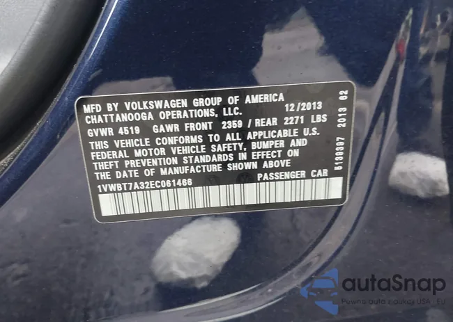 1VWBT7A32EC061466: 43197481