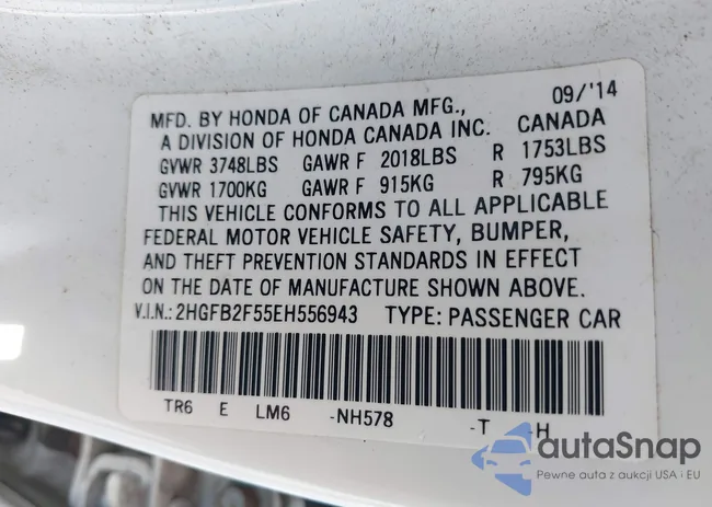 2HGFB2F55EH556943: 43197484