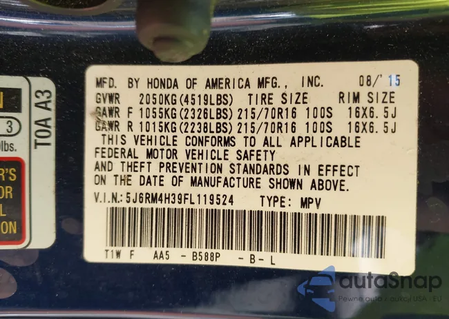 5J6RM4H39FL119524: 43196662