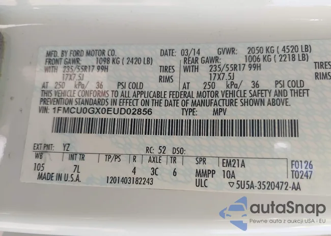 1FMCU0GX0EUD02856: 43196714