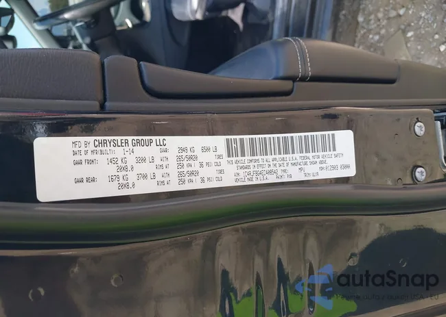 1C4RJFBG4EC408542: 43196902