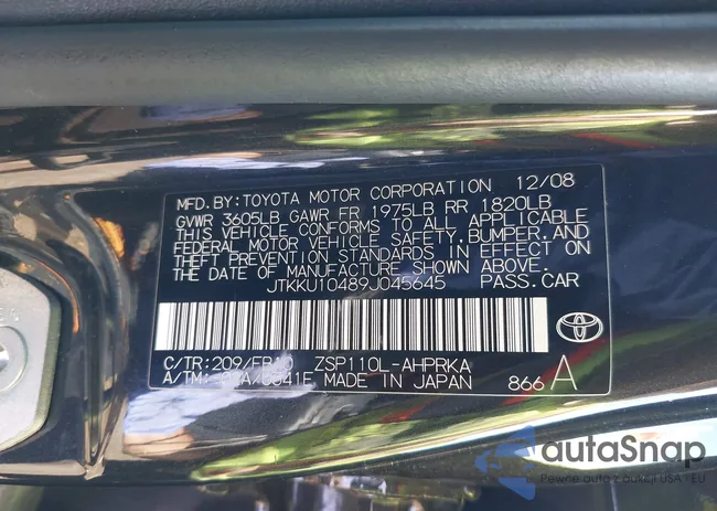 JTKKU10489J045645: 43196918