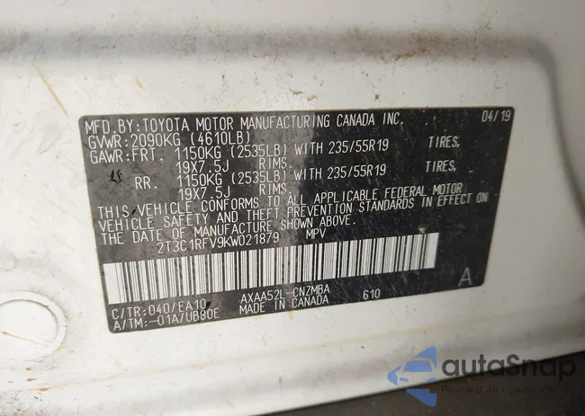 2T3C1RFV9KW021879: 43198038