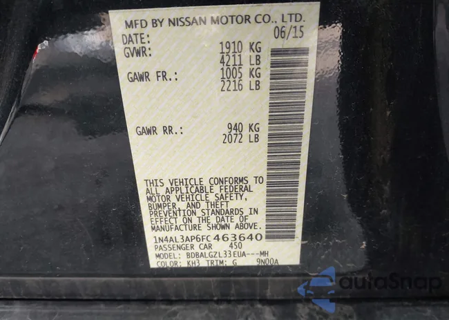 1N4AL3AP6FC463640: 43198225