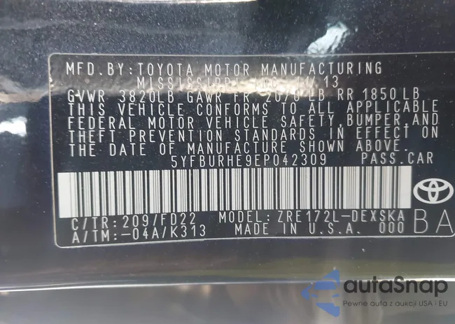 5YFBURHE9EP042309: 43198417