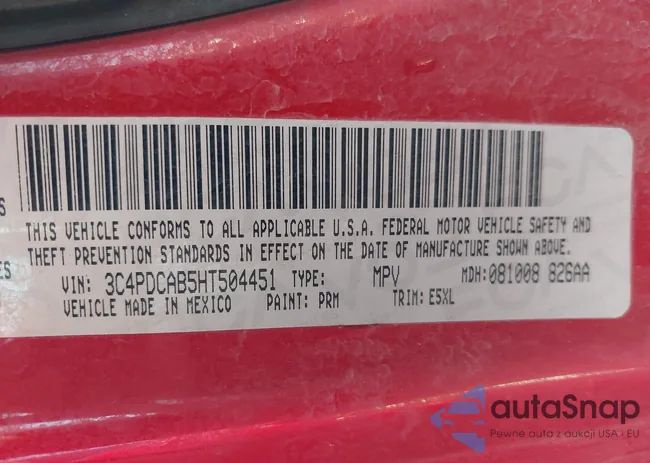 3C4PDCAB5HT504451: 43198450