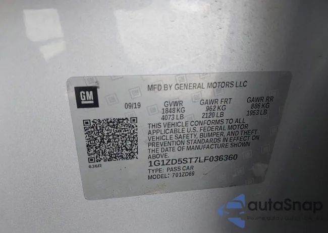 1G1ZD5ST7LF036360: 43198467