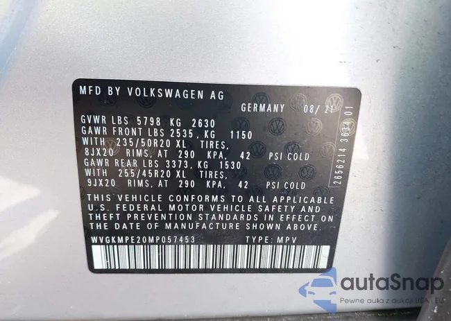 WVGKMPE20MP057453: 43198497