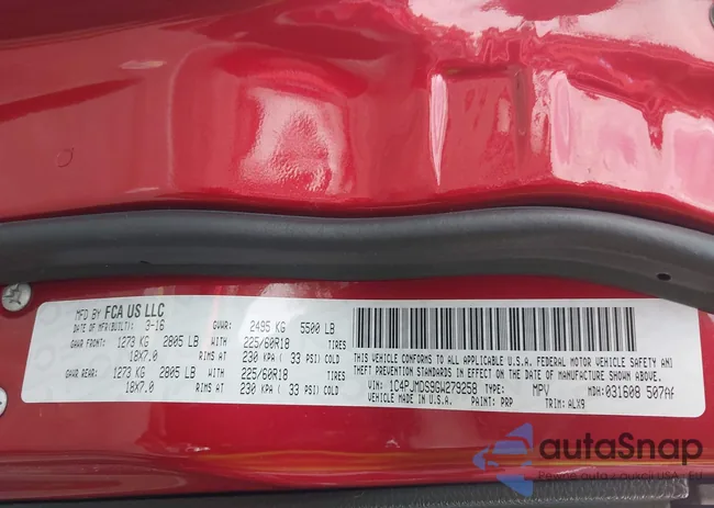 1C4PJMDS9GW279258: 43197791