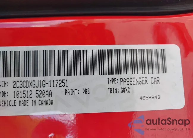 2C3CDXGJ1GH117251: 43197947