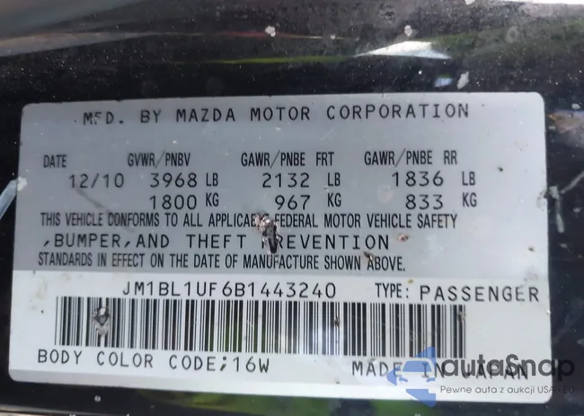 JM1BL1UF6B1443240: 43199179