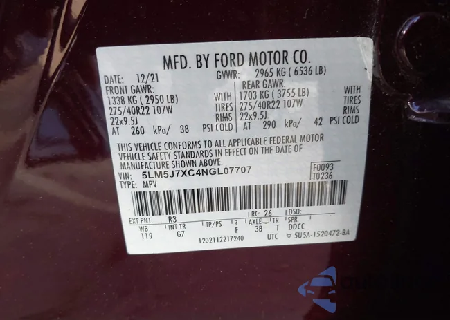 5LM5J7XC4NGL07707: 43199214