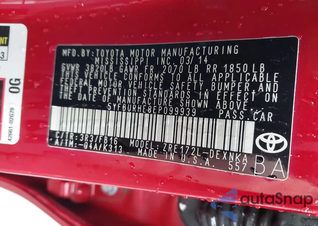 5YFBURHE8EP099939: 43199296