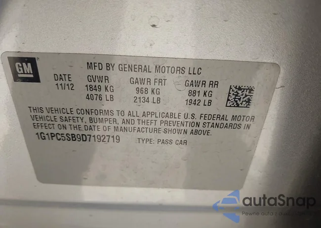 1G1PC5SB9D7192719: 43199300