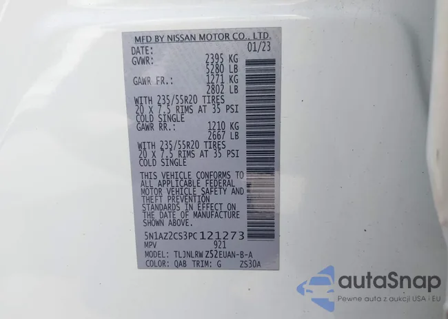 5N1AZ2CS3PC121273: 43199408