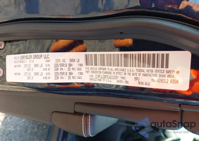 1C4PJLDB7EW222287: 43198716