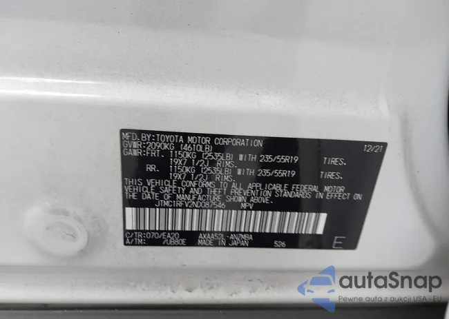 JTMC1RFV2ND087546: 43199983